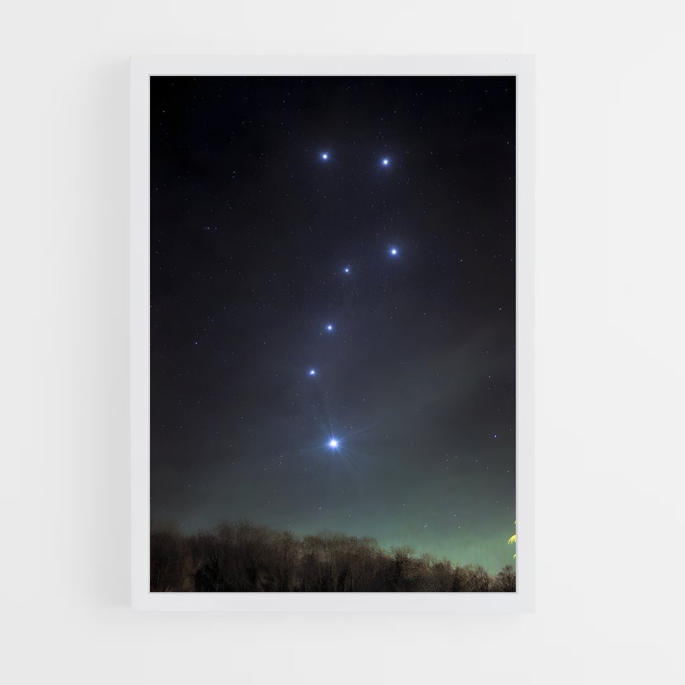 Poster Dans le Ciel étoilé – affiche Constellations (vue 3)